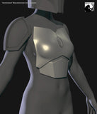 Mandalorian 'feminized' breastplate model for 3D printing (.STL file download)