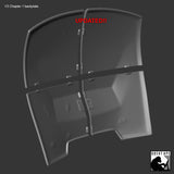 Mandalorian back plate (Chapter 1 & Beskar) armor model for 3D printing (.STL file download)