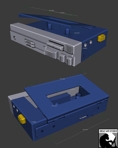 Sony Walkman TPS-L2 replica model for 3D printing (.STL file download)