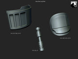 Cara Dune armor bundle models for 3D printing (.STL file download)