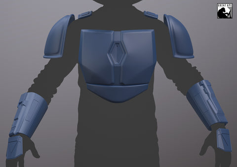 Mandalorian Death Watch (also Nite Owl/Axe Woves) armor bundle model for 3D printing (.STL file download)