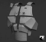 Heavy Infantry Mandalorian 'Paz Vizsla' chest & ab armor model for 3D printing (.STL file download)