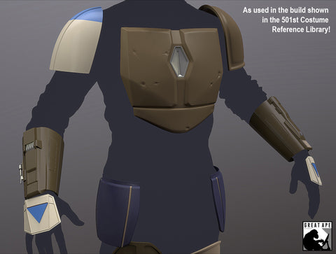 Mandalorian Chapter 1 armor 'bundle' models for 3D printing (.STL file download)