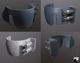 Left knee armor: 'The Mandalorian' model for 3D printing (.STL file download)