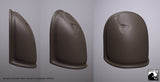 Left Pauldron armor : 'The Mandalorian' model for 3D printing (.STL file download)