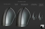 Beskar pauldron models for 3D printing (.STL file download)