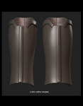 Right lower leg armor: 'The Mandalorian' model for 3D printing (.STL file download)